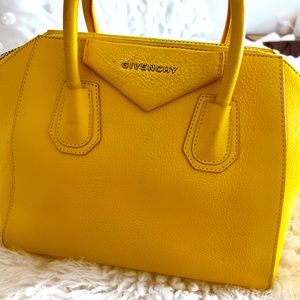 Yellow givency antigona bag